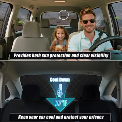 ZATOTOO Car Window Shades for Ford F150 2016-2024 Sun Shade for Side Window & Rear Windshield Window Double Layer for Privacy Protection UV Heat Insulation for Camping Nap Parking(No Front Windshield) - size: F-150-(16-24)