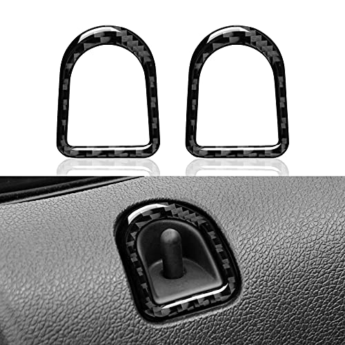 Car Door Lock Sticker for Ford Mustang GT Shelby 2005 2006 2007 2008 2009 Cover Accessories Carbon Fiber Decal - color: Door Lock