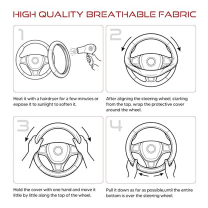 Ultra-Thin Nappa Leather Steering Wheel Cover for Tesla Model 3/Y 2016-2025, Non-Slip Textured Breathable Tesla Model 3/Y Steering Wheel Protector - color: Carbon Fiber
