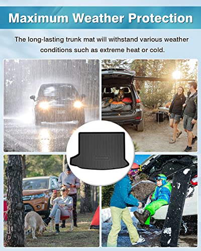 Mixsuper Custom Fit Cargo Liner for 2019-2025 Cadillac XT4 All Weather Trunk Liner Rear Cargo Mat Anti-Slip Durable Black - size: 2019-2025 Cadillac XT4