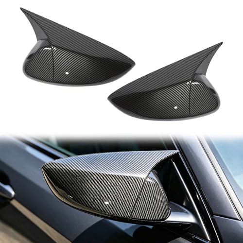 PENSUN 2Pcs ox Side Rear View Mirror Cover Fit for Honda Accord 2018-2022 Accessories Car（Carbon Fiber Pattern）