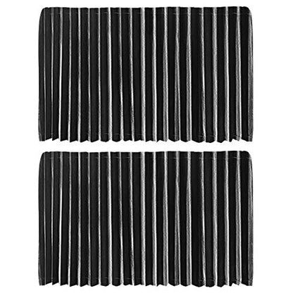 Ovege Car Window Shade - Side Window Sun Shade Curtain, Pleated Silky UV Protection Privacy, Baby Suction Magnetic (Black-Opaque, Back Seat 2pcs) - color: Black-Opaque, size: Back Seat 2pcs