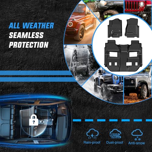Nilight TPE Floor Mats for Chevy Chevrolet Suburban GMC Yukon XL Bucket Seats 2015 2016 2017 2018 2019 2020 All Weather Custom Fit Heavy Duty Floor Liners - color: 2015-2020 Suburban GMC Yukon|Bucket Seat|