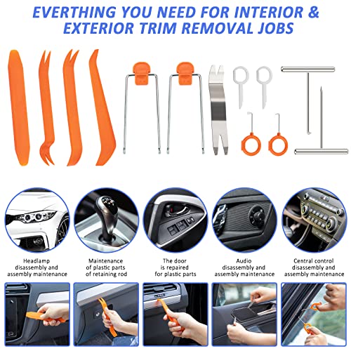 126pcs Roadside Emergency Car Kit - Auto Safety Kit Vehicle Outdoor Automotive Interior Kits with Jumper Cables