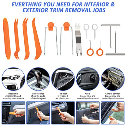 126pcs Roadside Emergency Car Kit - Auto Safety Kit Vehicle Outdoor Automotive Interior Kits with Jumper Cables