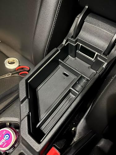 Armrest Storage Box Insert Organizer for Volkswagen Jetta 2020-2025 2026 S, Sport, SE, SEL, GLI Autobahn & 40th Anniversary Edition, Jetta Center Console Tray –Interior Storage Solution