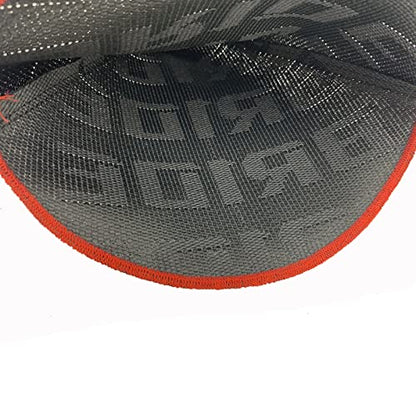 Universal Car Shifter Lever Knob Boot Dust Cover JDM Style Canvas Hyper Fabric Racing Manual Shift Knob Collars - color: Black