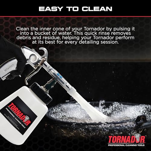 Tornador Z-010 Classic Car Cleaning Gun Includes 32oz Reservoir | Cleans & Dries Fast with Low Noise and Wear | Perfect for Interior & Exterior Detailing - size: Z-010
