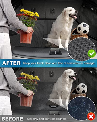 Mixsuper Custom Fit Cargo Liner for 2019-2025 Cadillac XT4 All Weather Trunk Liner Rear Cargo Mat Anti-Slip Durable Black - size: 2019-2025 Cadillac XT4