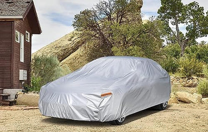 Kayme 6 Layers Car Cover Custom Fit for BMW 6 Series 640i 650i M6 (2003-2025) Waterproof All Weather for Automobiles, Outdoor Full Cover Rain Sun UV Protection.Silver - size: 5. Custom Fit BMW 6 Series