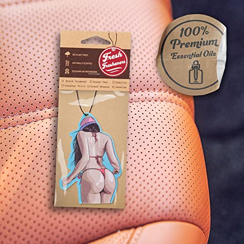 Funny Naughty Unique Car Air Fresheners Scented With Premium Oils By Fresh Fresheners (Braziliana) - color: Braziliana
