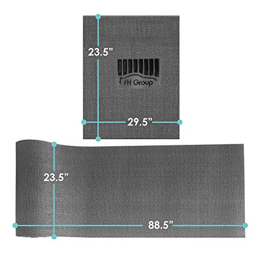 FH Group Car Floor Mats - DIY Ultra Waterproof Trimmable Non-Slip Vinyl Floor Mats, Blue - color: BLUE