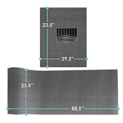 FH Group Car Floor Mats - DIY Ultra Waterproof Trimmable Non-Slip Vinyl Floor Mats, Blue - color: BLUE