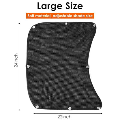 Side Window Sun Shade for Semi Truck, 22×24 inch Large Car Window Shades for Freightliner Volvo VNL International Trucks - Semi Truck Accessories, Easy Install, Interior UV Protection