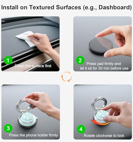 2026 Next-Gen Suction Cup Phone Mount Cute 360° Zinc Alloy 109 LBS Phone Stand Vacuum Magnetic Car Holder for MagSafe Strongest Accessories for iPhone 16 15 14... Android - color: Blue