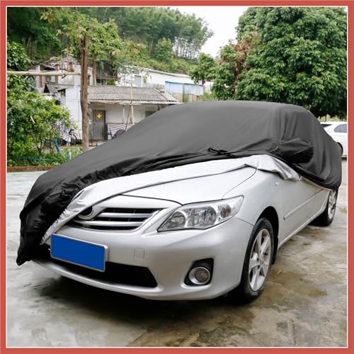 ACROPIX Car Cover Waterproof All Weather for Car, Full Car Cover Rain Sun Protection Universal Fit for Sedan 178''-185'' Car Parts