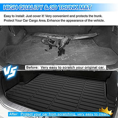 Cartist Custom Fit for Cargo Liner 2016-2022 Lexus RX350/RX450h (Not for RX350L & RX450hL) All Weather Trunk Mat Anti-Slip TPE Rear Trunk Floor Mat Waterproof - size: 4)Lexus RX350/RX450h【2016-2022】