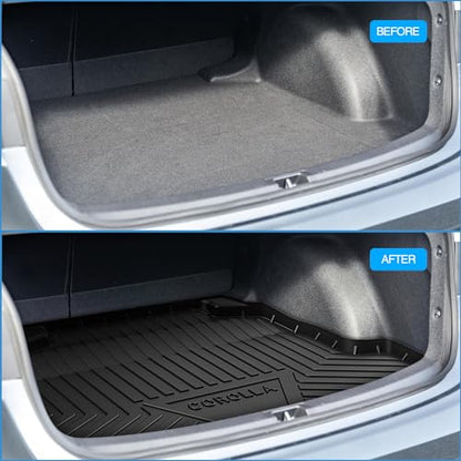 Nilight Cargo Mats for Toyota Corolla Sedan & Hybrid 2020 2021 2022 2023 2024 2025,All Weather Protection Heavy Duty Cargo Liners - size: 2020-2025 Toyota Corolla|cargo Mat