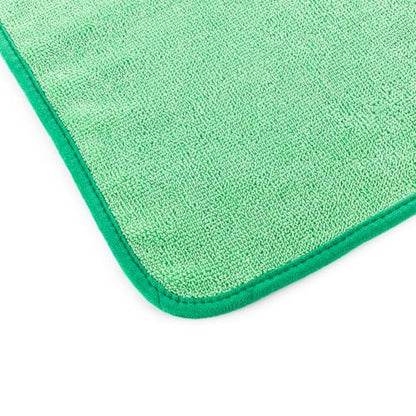 The Rag Company - Premium FTW Microfiber Cleaning Towels for Glass, Windows, Mirrors, Polished Surfaces - Streak-Free, Scratchless, 16" x16”, Green, 3-Pack - color: Green