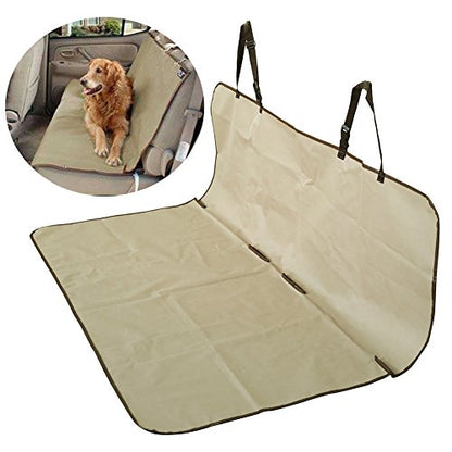 PetSafe Happy Ride Waterproof Bench Seat Cover for Dogs and Pets - Fits Cars, Trucks and SUVs - Waterproof Area Protection - Tan - color: Tan, style: Bench