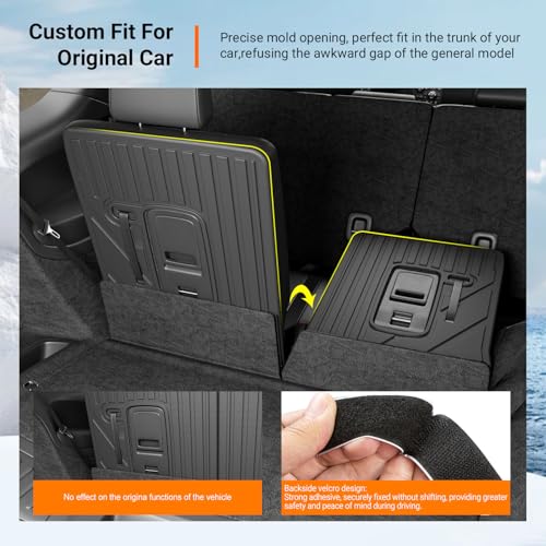powoq 3rd Backrest Mat Compatible with 2016-2026 Dodge Durango 6&7 Seats Seat Back Protector Replacement for 2016-2026 Dodge Durango Accessories (3rd Row Backrest Mat) - color: 3rd Row Backrest Mat