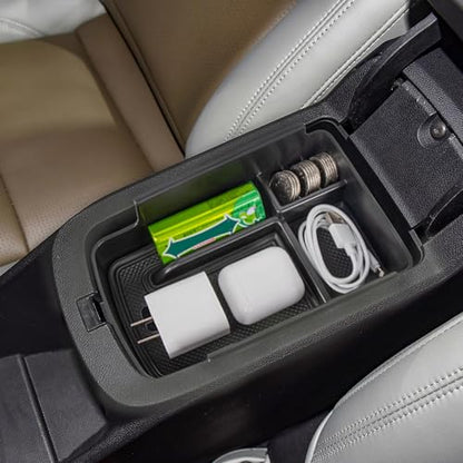 Center Console Organizer Tray Compatible with 2024 2025 2026 Chevy Trax and Buick Envista Armrest Storage Box Insert Storage Tray Secondary Interior Accessories