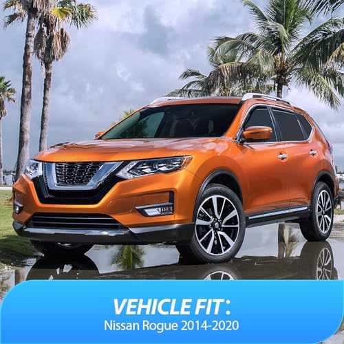 Nilight in Channel Rain Guards for Nissan Rogue S SV SL(Not fit Sport Model) 2014-2020 Original Window Deflectors, Vent Window Visors-4PCS - size: Nissan Rogue 2014-2020