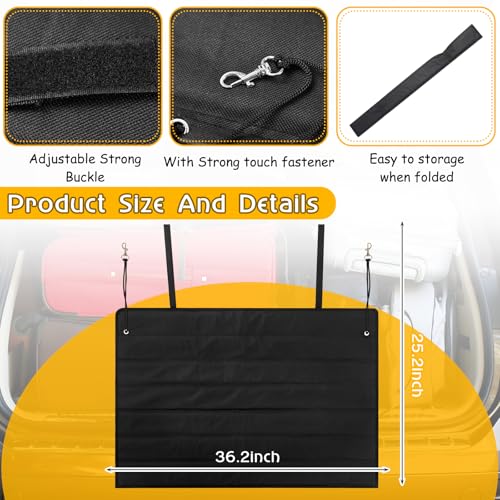 Tinideya Large Rear Bumper Protector for Cars 36 x 25 Inch Bumper Guard Foldable Protective Mat Dog Blanket Cargo Liner Preventing Scratches While Unloading and Loading for SUV Van Truck Vehicle - size: 36 x 25 Inches