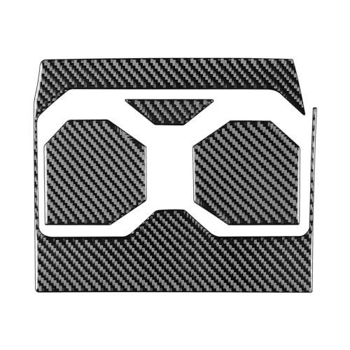 NVCNX Real Premium Carbon Fiber for Toyota Tundra 2022-2026 2023 2024 2025 SR5/Limited/TRD PRO/SR Center Console Cup Holder Panel Insert Mat Cover Interior Trim Accessories Overlay Sticker Decal 4PCs - color: Center Console Cup Holder Mat Trim