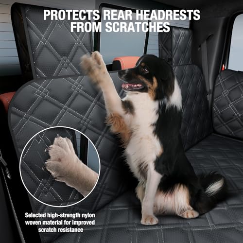 Surfcabin Truck Back Seat Extender for Dogs – Waterproof Full Size Pickup Pet Seat Cover with Door Protection, Hard Bottom Holds 420 lbs Dog Hammock for F150, RAM 1500 & More - size: Fit for Fullsize Trucks