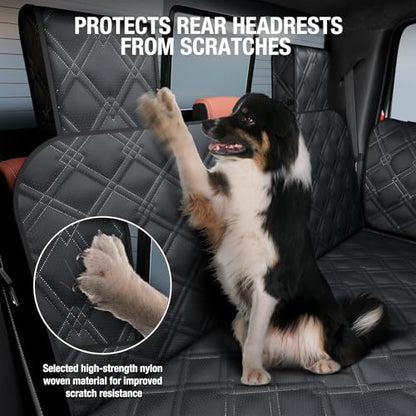 Surfcabin Truck Back Seat Extender for Dogs – Waterproof Full Size Pickup Pet Seat Cover with Door Protection, Hard Bottom Holds 420 lbs Dog Hammock for F150, RAM 1500 & More - size: Fit for Fullsize Trucks