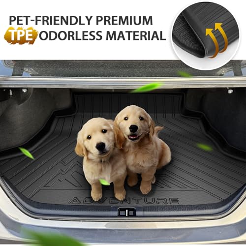 Powerty Trunk Mat for 2018-2025 Toyota Camry & 2019-2022 Toyota Avalon Accessories, All Weather TPE Cargo Liner Replacement for 18-25 Camry Hybrid/L/LE/SE/TRD/XLE/XSE &19-22 Avalon - size: Cargo Mat｜For｜18-25｜Toyota Camry