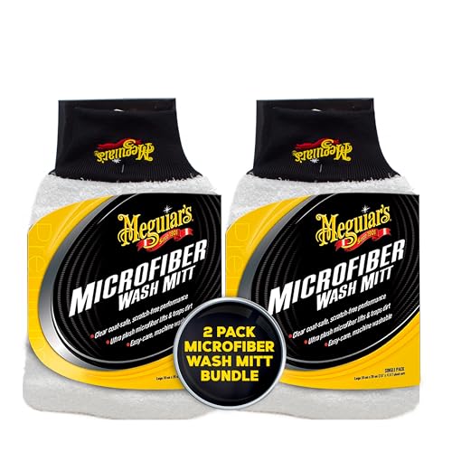 Meguiar's X3002 Microfiber Wash Mitt, - size: 2 Count, style: Microfiber Wash Mitt
