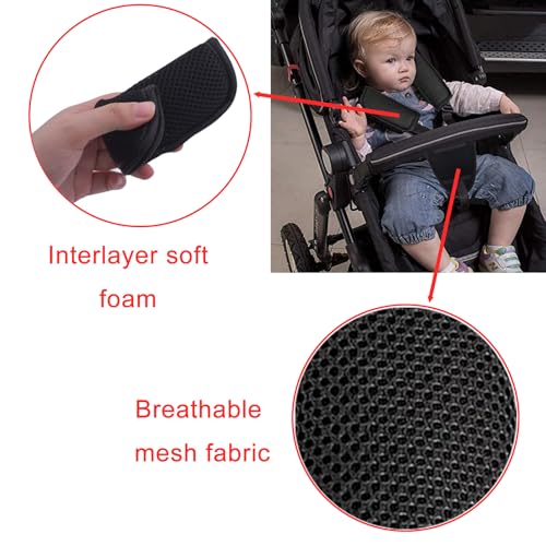 3 Pack Car Seat Strap Covers,Car Seatbelt Crotch Cushion for Newborns Infants Kids, Car Seat Belt Kit for Toddlers,Universal Seat Belt Strap Covers
