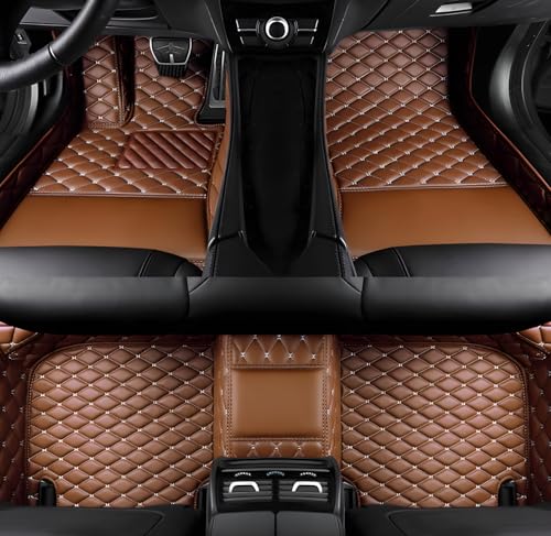 SARAHS Customized car Floor mats -Suitable for 99% of Cars, SUVs, and Trucks - car Pads to Protect Vehicle Interior Floor Accessories (Light Brown) - color: Light brown