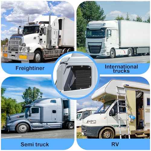 2PCS Side Window Sunshades for Semi-Truck,23.6x21.6inch Car Side Window Shade RV Semi Truck Accessories