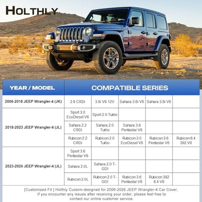 10 Layers Car Cover Custom Fit for Jeep Wrangler 4Door 4dr, Waterproof All Weather for Automobiles, Outdoor Full Cover Sun Dust Rain Protection with Cotton. Silver - size: Custom Fit for JEEP Wrangler-4