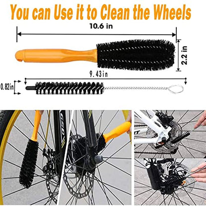 Bike Cleaning Brush Tool Kit - color: 7PCS Bike Cleaning Brush Tool Kit