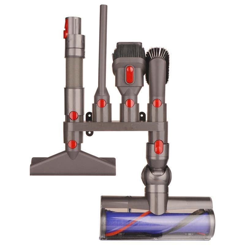 Attachments Holders Compatible with Dyson Gen 5 G5 V15 V12 V11 V10 V8 V7 Vacuum Cleaners – Double Mount with 10 Slots, Wall or Dock Installation, Durable ABS Plastic Design - style: Holder Attachments