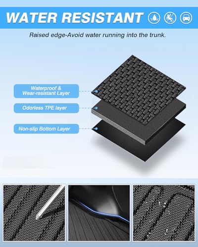 Powerty Trunk Mat for 2021-2025 2026 Kia Seltos Accessories Cargo Mats TPE All Weather Cargo Liner Heavy-Duty Trunk Liners(Just Fits Without Subwoofer)(No SX Turbo Models) - size: Cargo Mat｜For｜21-26｜Kia Seltos