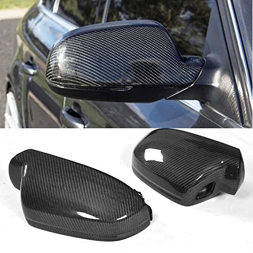 Real Carbon Fiber Mirror Cover Door Wing Rearview Side Mirror Caps S Line For Audi A4 S4 A5 S5 RS5 B8.5 B8K 2011-2016 (With Side Assist) - color: With Side Assist