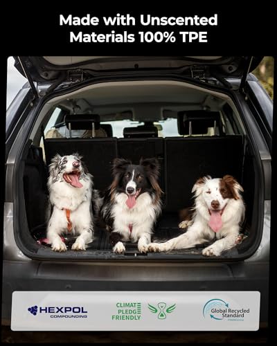 3W Cargo Mat for Toyota 4Runner 2025 2026 5 Seats(Not fit Hybrid), All Weather TPE Custom Fit Trunk Mat & Backrest Mat for SR5/TRD/Limited 6th gen 4 Runner - style: 6. 4Runner Gas 5Seat|25-26|Trunk Mat&Backrest Mat