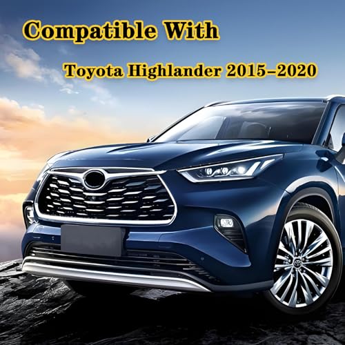 Rear Bumper Protector Guard Accessory Trim Cover Scratch Resistant Trunk Door Entry Guards Compatible with Highlander 2015 2016 2017 2018 2019 2020 - color: Highlander 2015-2020
