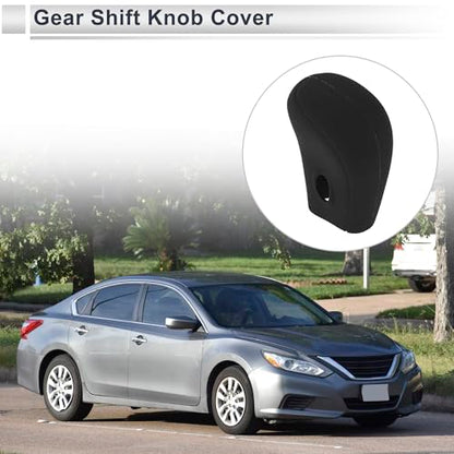 Gear Shift Knob Cover Anti-slip Stick Shifting Handle Protector Silicone 1 Pc for Nissan Altima 2013-2018 Black