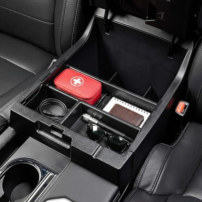 Vehicle OCD - Center Console Divider and Tray Organizer for Toyota Tundra (2014-2021) - Made in USA - SLX502 - size: 2014-2021, style: Boxed Set