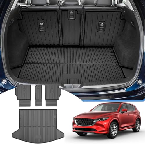 Cargo Liner with Backrest Mat Compatible with 2017-2025 Mazda CX-5 All Weather Protection CX5 Accessories - style: 18) for Mazda CX-5 2017-2025 Cargo Liner & Seat Back Mat