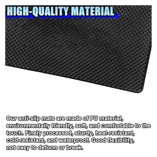 Anti-Slip Dashboard Mat 15.6"x7.7" Large Universal Non-Slip Rubber Pad for Car - Sticky Adhesive Gripping Mat for Cell Phone Sunglasses Keys GPS Coins - Reusable Car Dashboard Organizer (Grid) - color: Grid