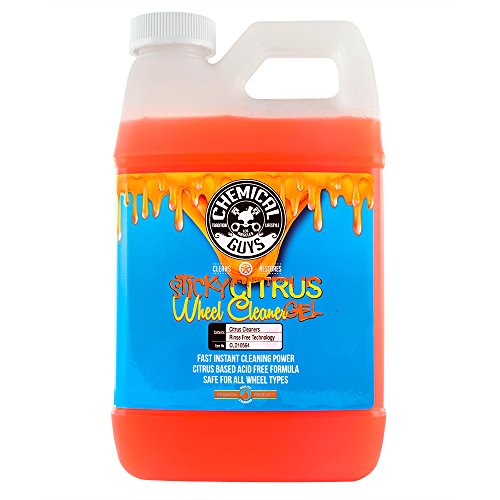 Chemical Guys CLD105 Sticky Citrus Wheel Cleaner Gel, (Safe For All Wheel Types) Works on Cars, Trucks, SUVs, Motorcycles, RVs & More, 128 fl oz, (1 Gallon) - size: 128 Fl Oz (Pack of 1), style: Sticky Citrus Only