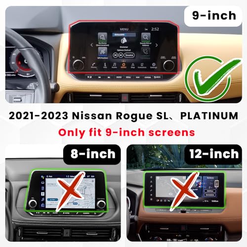 Center Console Organizer Compatible with 2021 2022 2023 Nissan Rogue SL Platinum Dashboard Tray Behind Screen Dashboard Organizer Box Interior Insert Accessories(Only Fit 9-Inch Screen) - size: Only Fit 9-Inch Screen
