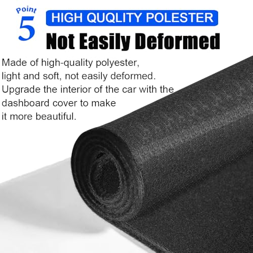XITER Polyester Dashboard Cover Mat Carpet Dash Nonslip Sun Shade Mat Compatible For Toyota Corolla 2009 2010 2011 2012 2013 - size: 2009-2013 Corolla